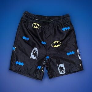 Batman Toddlers Swim Trunks With lining Black & Yellow Logo Tag 3T Drawstring